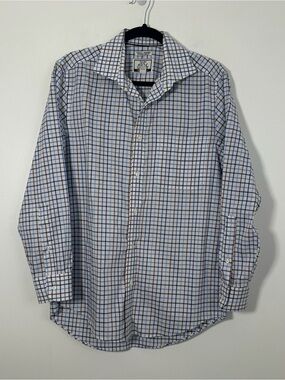 Jos. A. Bank 1905 Men’s 15.5 32 Extreme Slim Fit Stretch Plaid Dress Shirt